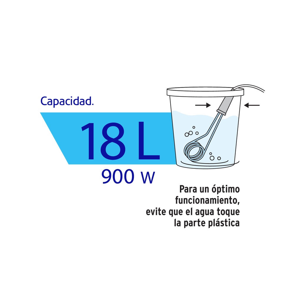 Calentador de agua #5 de 18 L, 900 W, Volteck