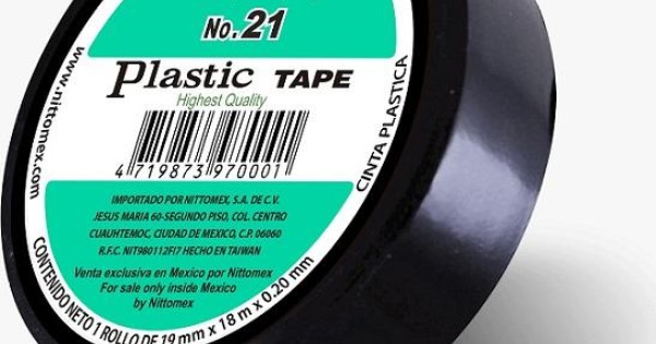 CINTA PLASTICO NITTO NEGRA 18 MTS