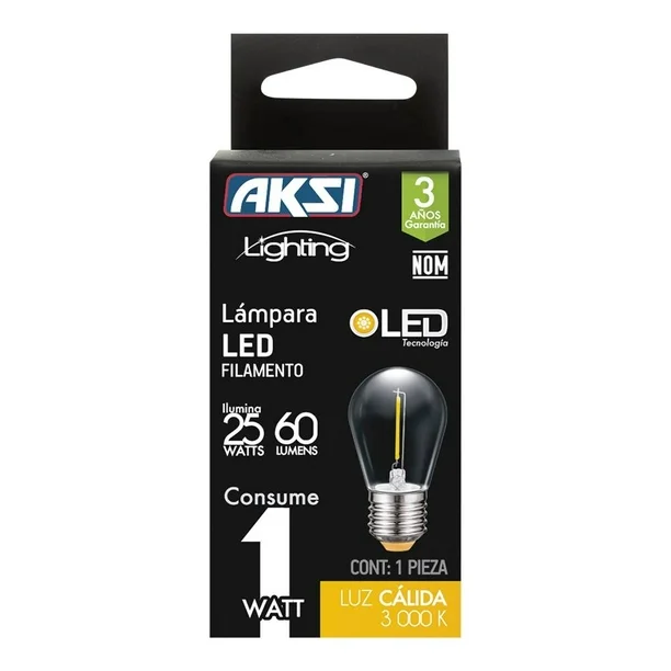 Foco Led Color S14 1W, Calido 3000k