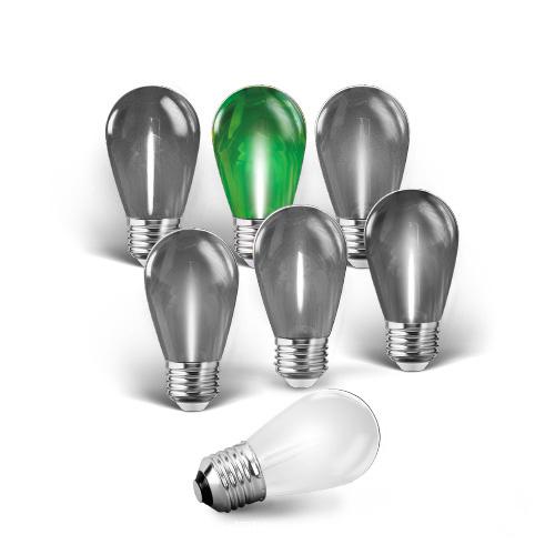 Foco Led Color S14 1W, Verde