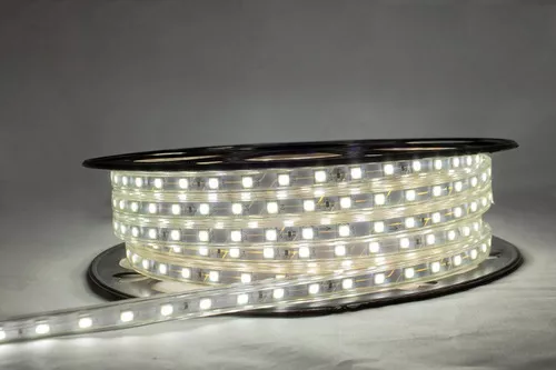 Tira led 5050 blanca Manguera 127 volts