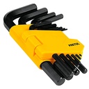 Juego 10 llaves allen std punta hex con organizador