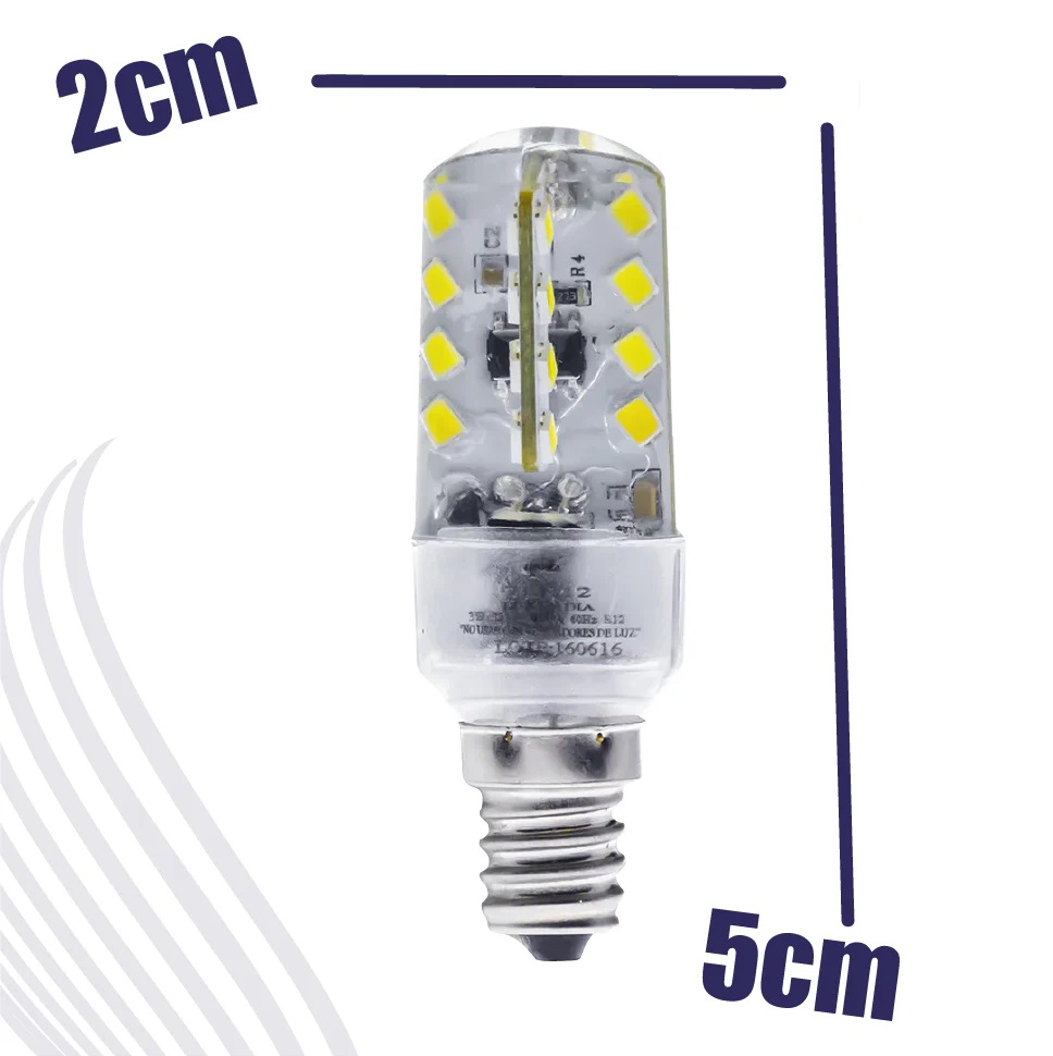 Foco LED E12 Resina 1.5 W T20