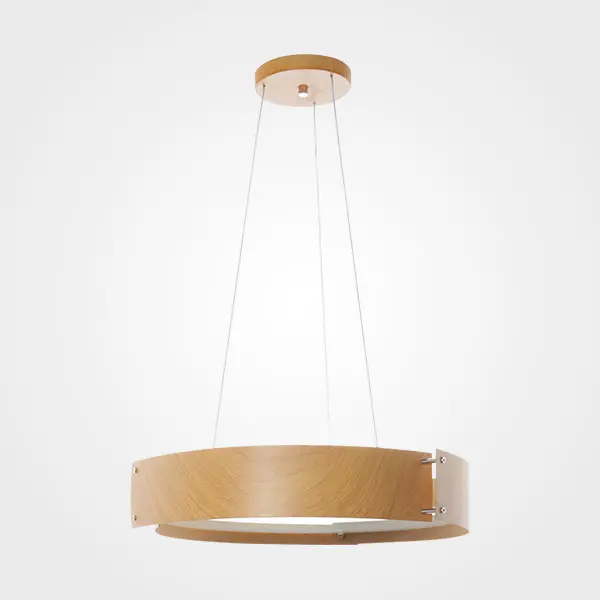 Lámpara de techo colgante aluminio tipo madera