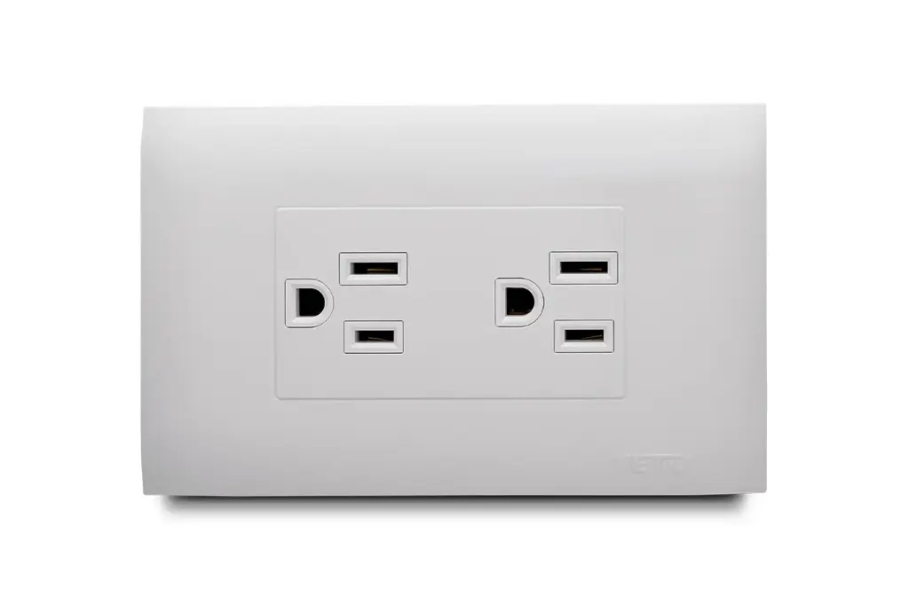 Contacto duplex blanco Veto Vive
