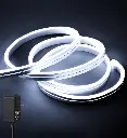 Tira led neón flex 5 mts. con eliminador