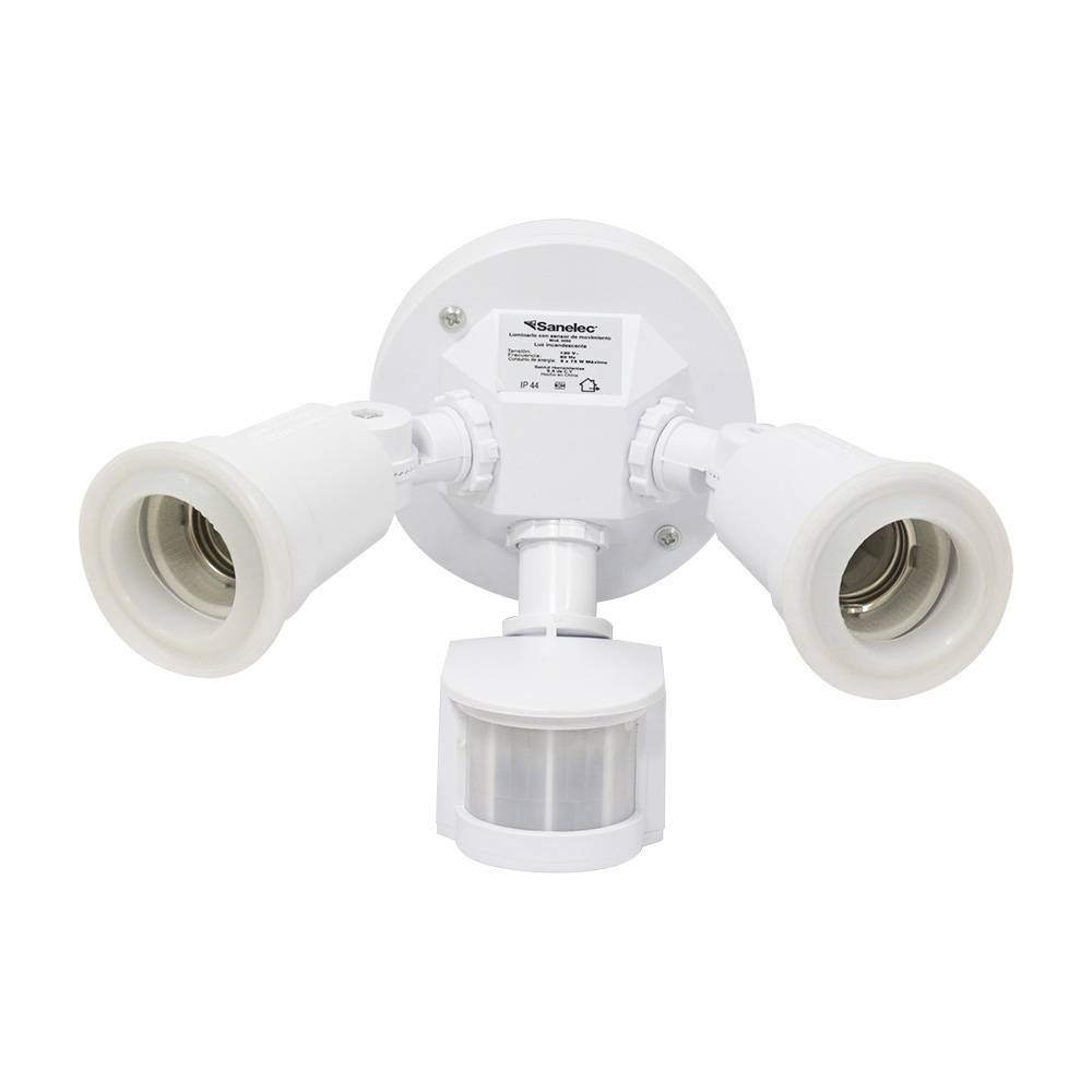 Sensor de movimiento para pared para 2 focos