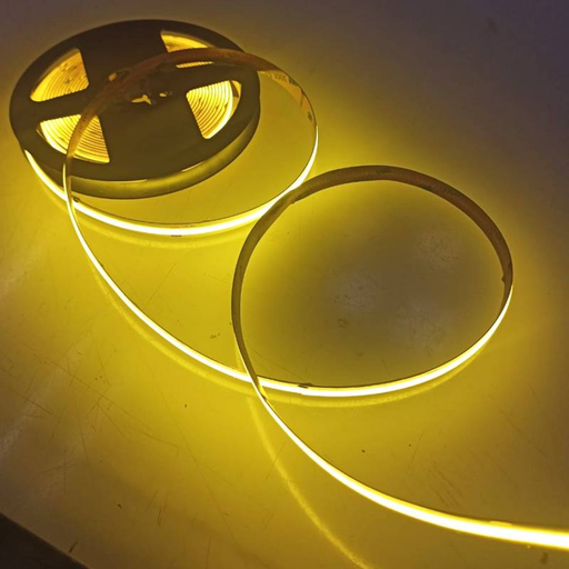 Tira led COB amarillo 5 mts. 24 volts