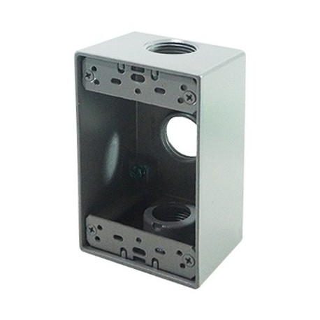 Caja rectangular FS 3/4 " 3 salidas