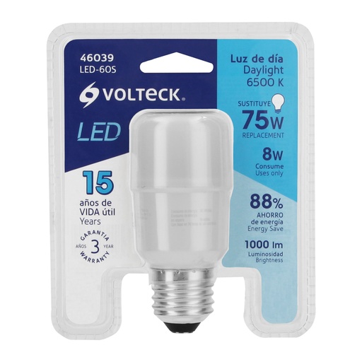 Foco LED tipo bala blíster, Volteck