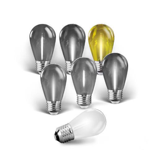 Foco Led Color S14 1W, Amarillo