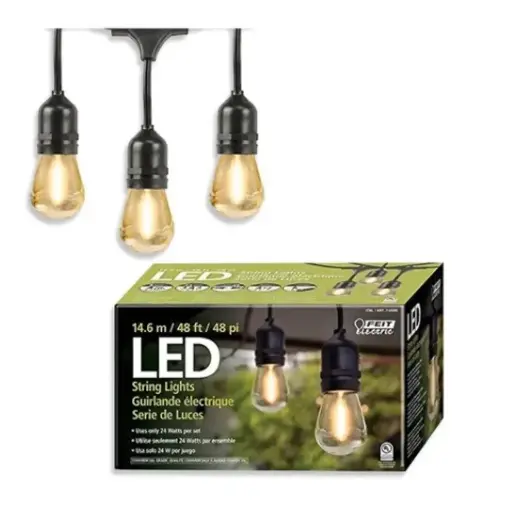 Serie vintage para exterior 14.6 mts 24 focos