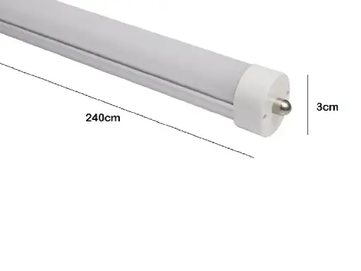 Tubo T8 LED 40 watts 240 cm Opalino