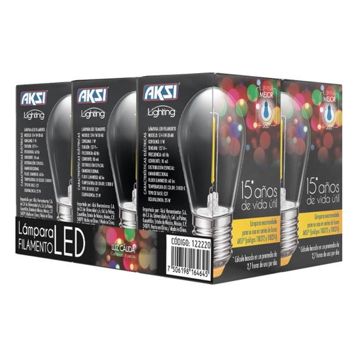 Pack 6 Focos S14 LED Cálida
