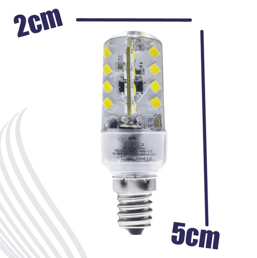 Foco LED E12 Resina 1.5 W T20 6400K