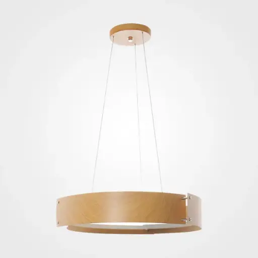 Lámpara de techo colgante aluminio tipo madera