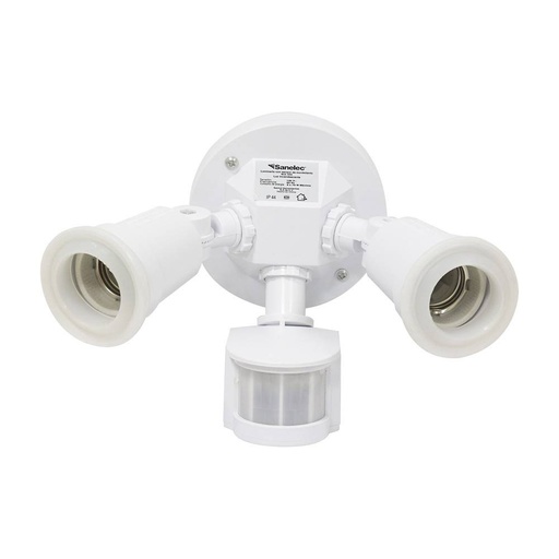 Sensor de movimiento para pared para 2 focos